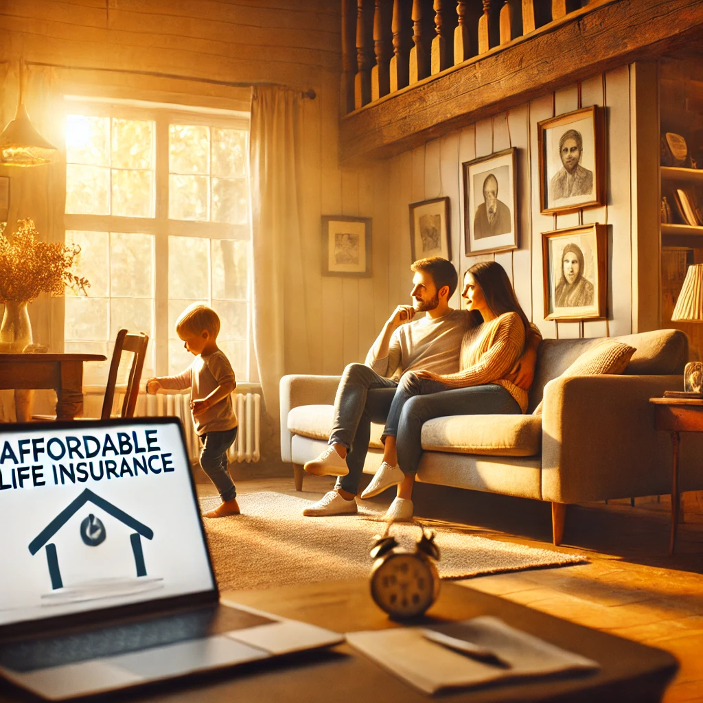 Image of a life insurance agent assisting a Michigan family with finding affordable life insurance quotes, offering personalized coverage options to ensure financial security.